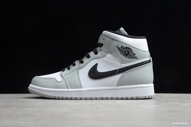 Rep LUCY Grey 1 Mid AIR 554724-092 Jordan Light Smoke 0813